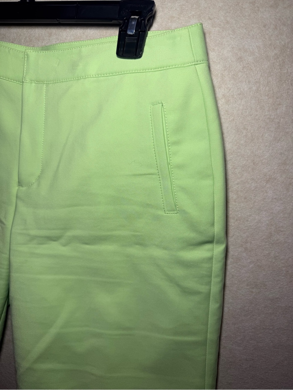 Catherine Malandrino Vintage Summer Spring Lime Neon Green Shorts Size 4 - Picture 3 of 9